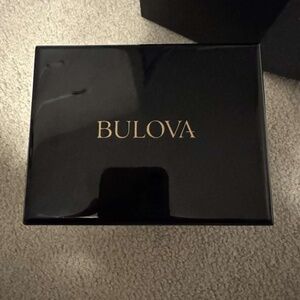 Bulova Men’s Gold Crystal Chronograph Watch – Original Box